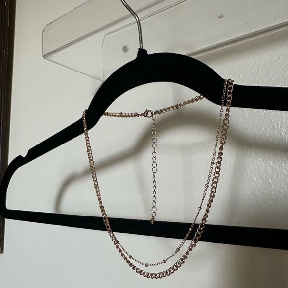 Double Layer Gold Necklace - Picture 1 of 3